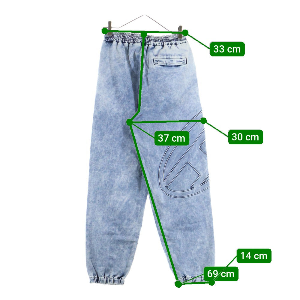 DIESEL(ディーゼル) D-LAB-S2 TRACK ビッグオーバルD ロゴ デニムトラックパンツ インディゴ A14963