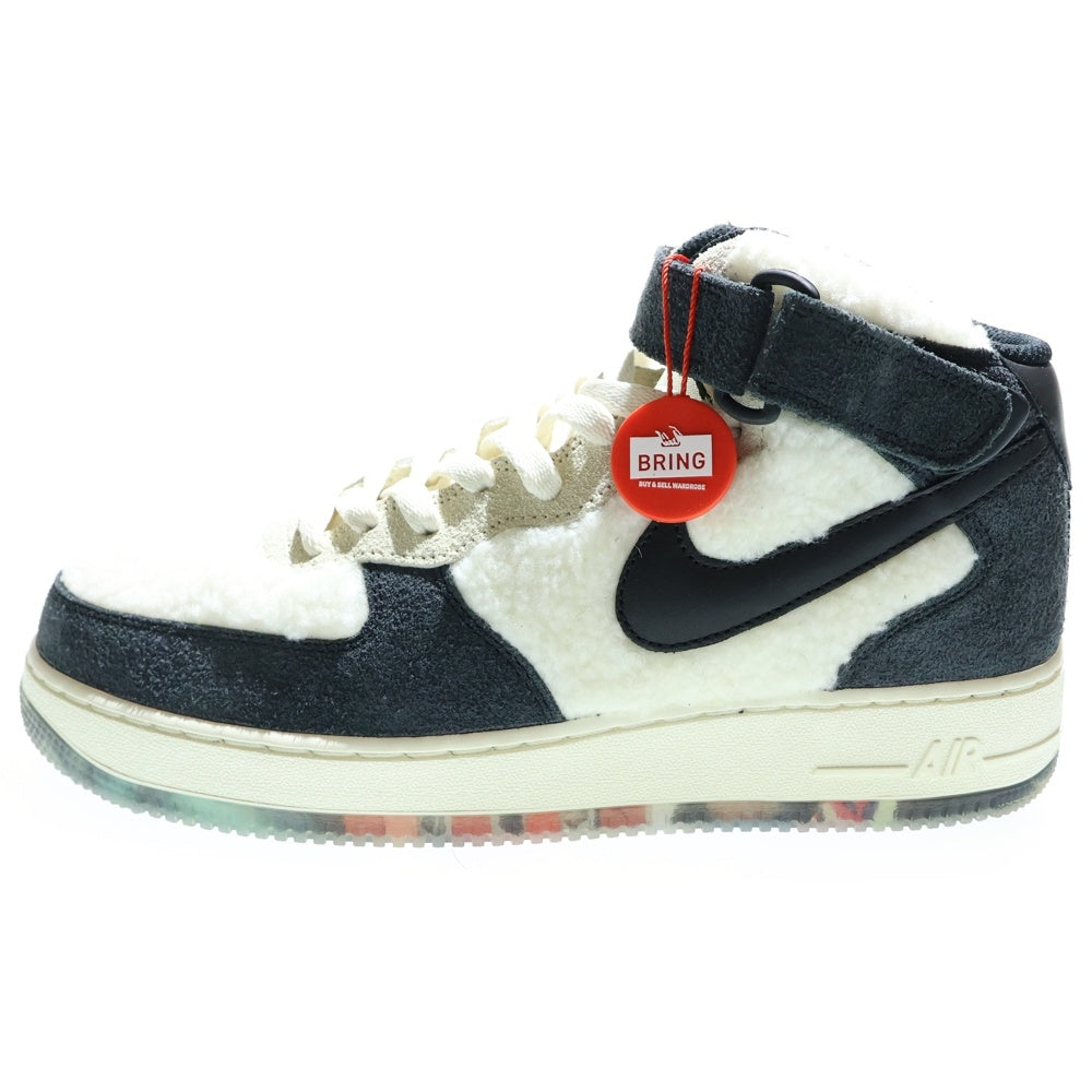 NIKE(ナイキ) AIR FORCE 1 MID 07 PREMIUM エアフォース1 プレミアム ココナッツ ミッドカットスニーカー ホワイト/グレー US9/27cm DO2123-113