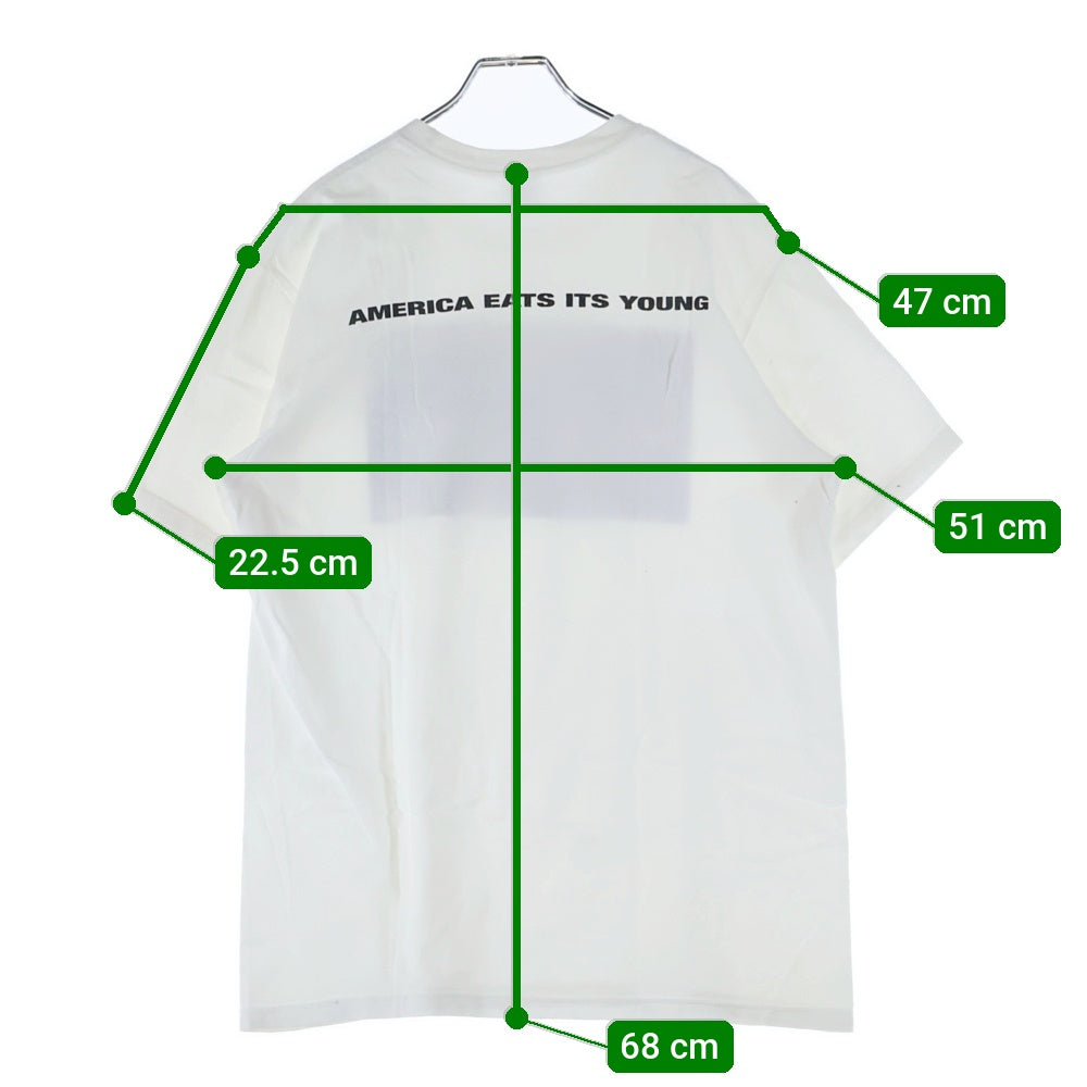 SUPREME(シュプリーム) 21AW America Eats Its Young Tee アメリカ イーツ イッツ ヤング フォトプリント 半袖Tシャツ カットソー ホワイト