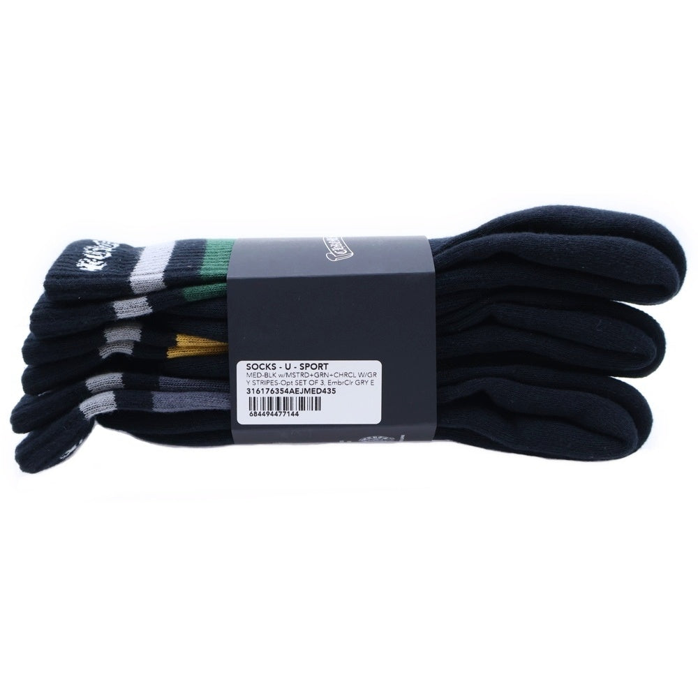 CHROME HEARTS(クロムハーツ) CH SOCKS VINE DAGGER ヴァインダガー刺繍 ボーダーソックス 靴下 3点セット