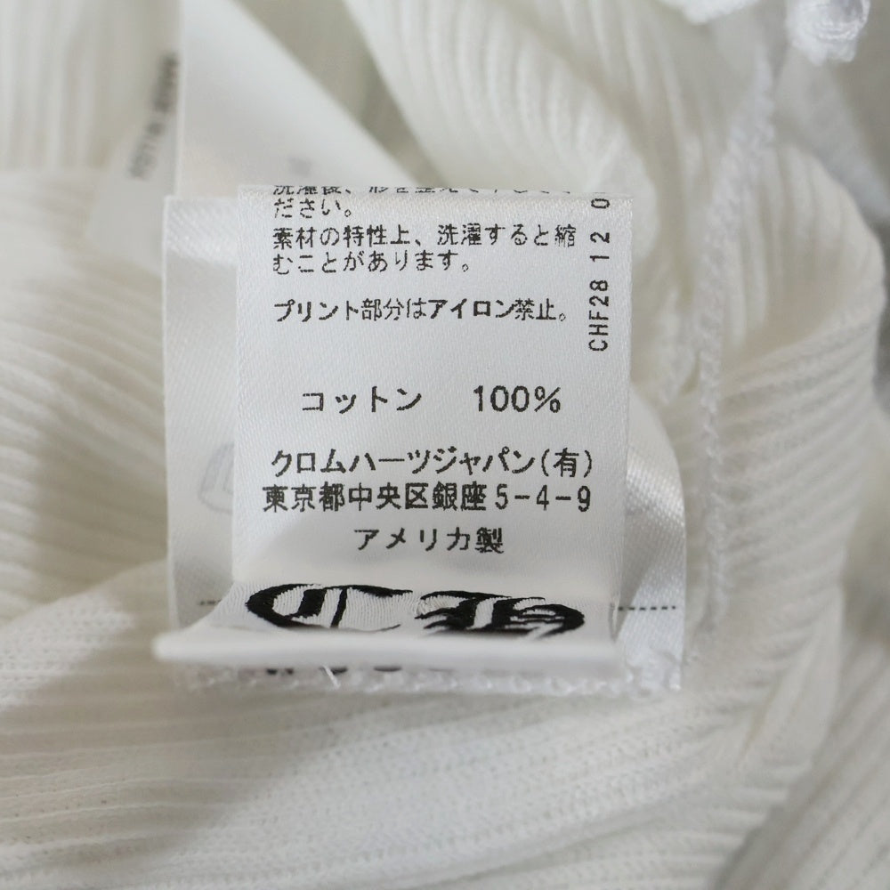 CHROME HEARTS(クロムハーツ) MAYUMI RIB TANKTOP フロント スクロールラベル プリント タンクトップ ホワイト