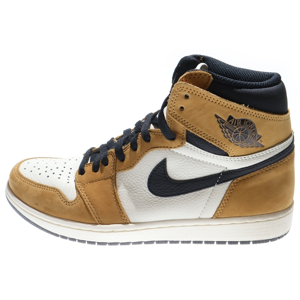 NIKE(ナイキ) AIR JORDAN 1 RETRO ROOKIE OF THE YEAR エアジョーダン1 ルーキーオブザイヤー ハイカットスニーカー US10/28cm ホワイト/ブラウン 555088-700