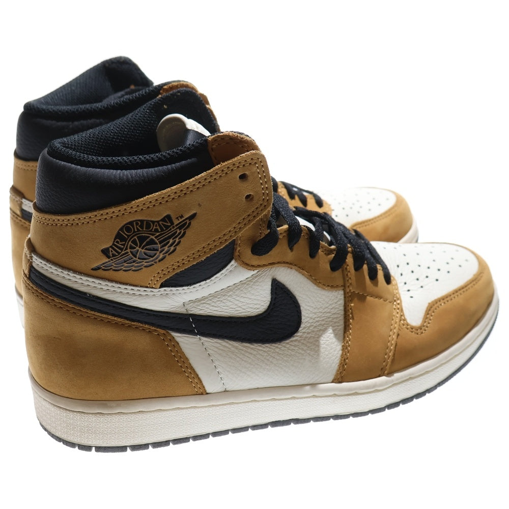 NIKE(ナイキ) AIR JORDAN 1 RETRO ROOKIE OF THE YEAR エアジョーダン1 ルーキーオブザイヤー ハイカットスニーカー US10/28cm ホワイト/ブラウン 555088-700