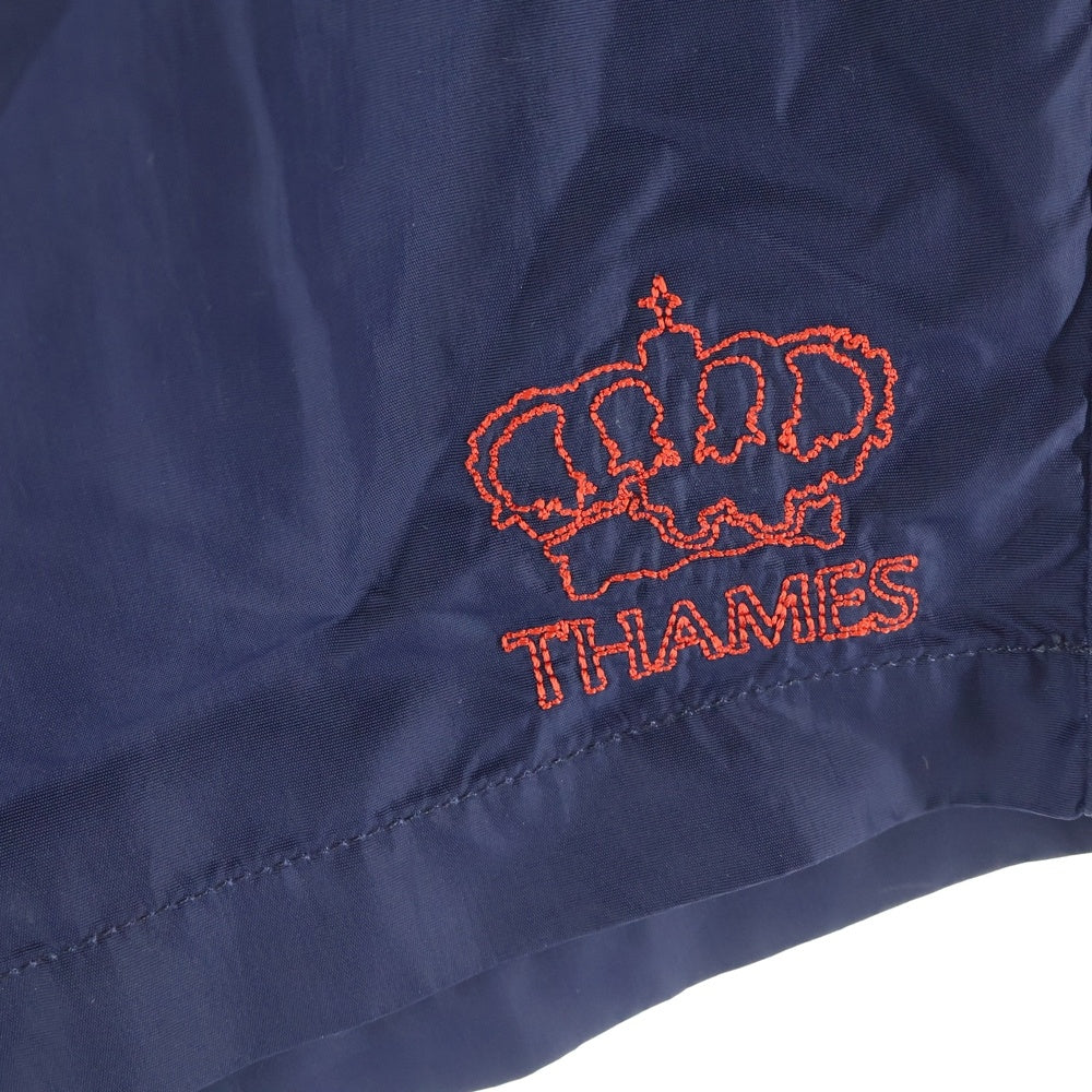 Thames(テムズ) STAFF TRUNKS ロゴ刺繍 ポリエステル ハーフパンツ ウォーターショーツ ネイビー