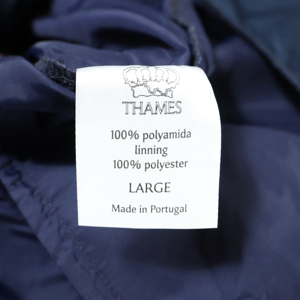 Thames(テムズ) STAFF TRUNKS ロゴ刺繍 ポリエステル ハーフパンツ ウォーターショーツ ネイビー