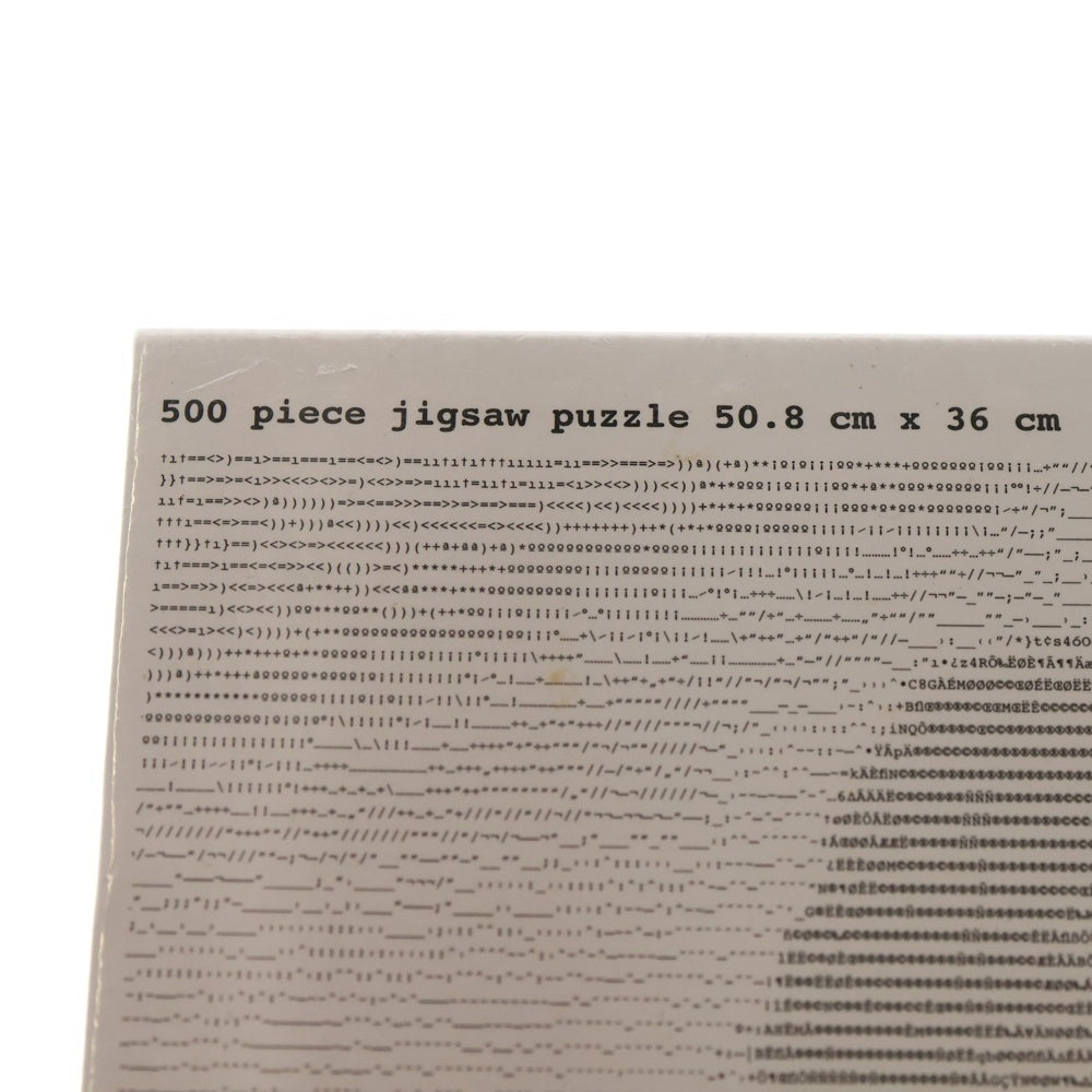 SUPREME(シュプリーム) 17SS Terry Richardson Digi Jigsaw Puzzle 500Pieces テリーリチャードソン ジグソーパズル ホワイト