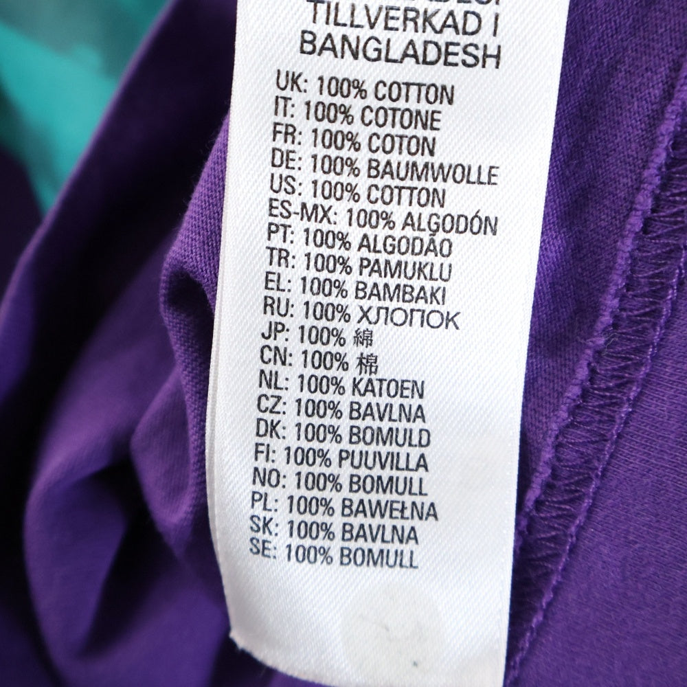 DIESEL(ディーゼル) フロント グラフィック プリント 半袖Tシャツ カットソー パープル