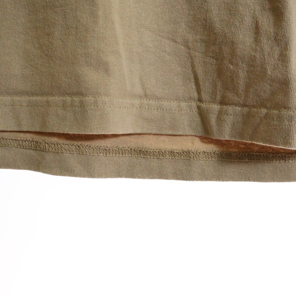 AAPE BY A BATHING APE(エーエイプバイアベイシングエイプ) 両面プリント クルーネック 半袖 Tシャツ カットソー ベージュ AAPTEM0882XXI