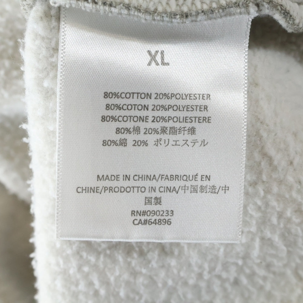 ESSENTIALS FEAR OF GOD(エッセンシャル フィアオブゴッド) フロッキー ロゴプリント プルオーバーパーカー フーディ グレー