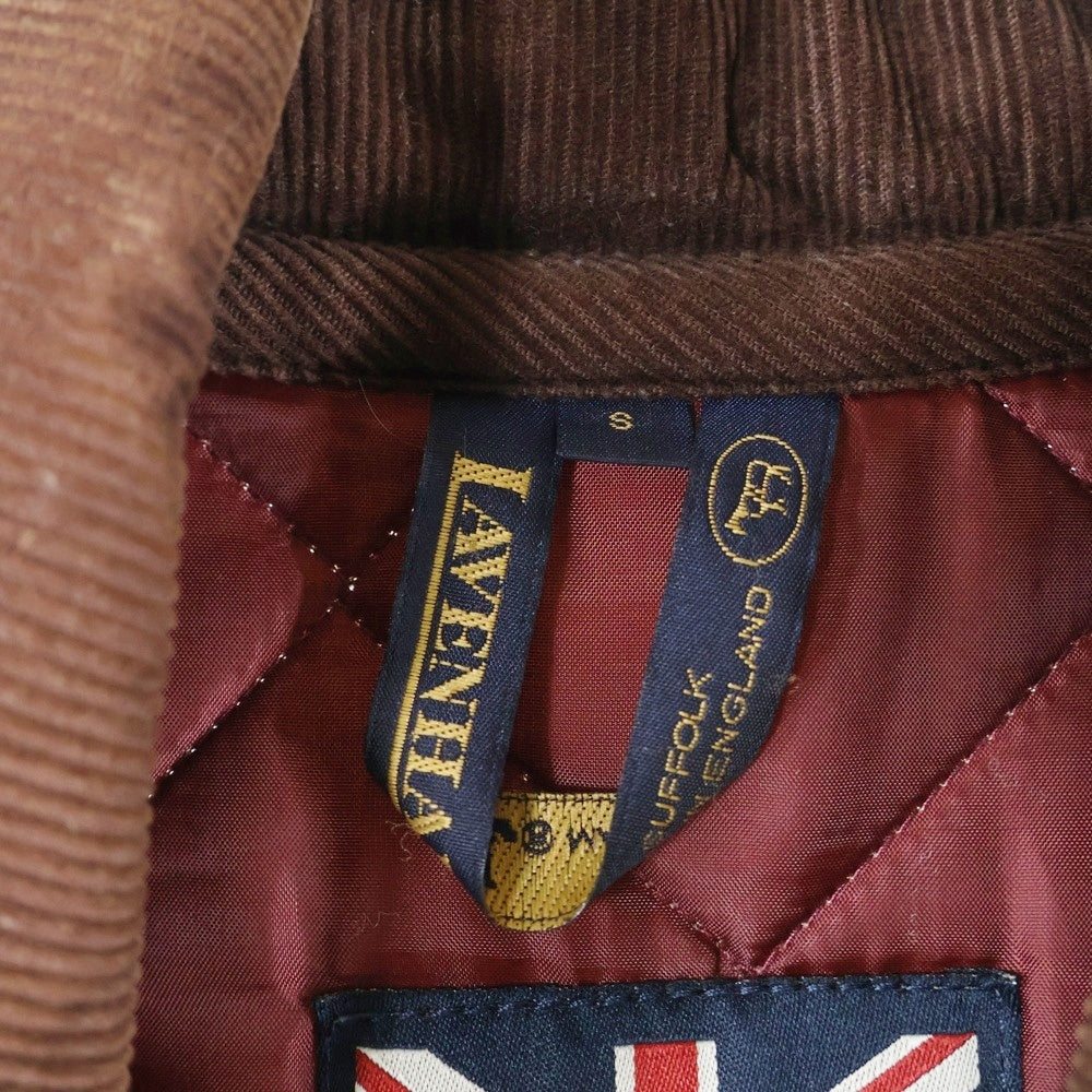 LAVENHAM(ラベンハム) WEYBREAD JACKET ウェイブレッド 中綿入り 襟コーデュロイ キルティングコート ブルゾン ブラウン