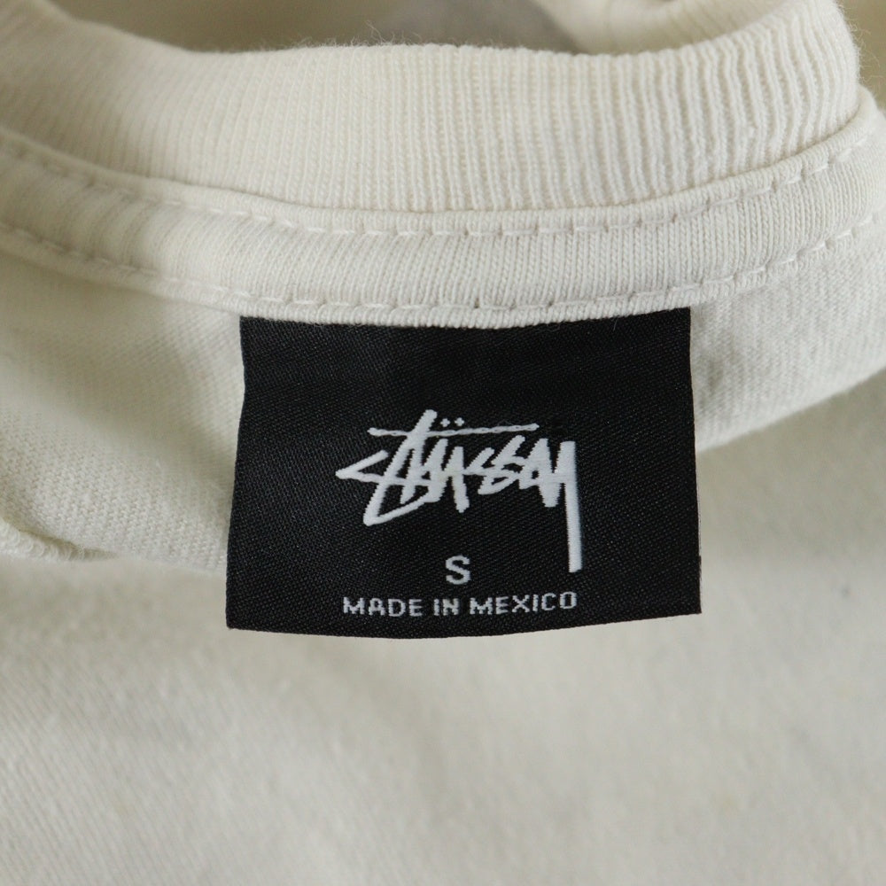 STUSSY(ステューシー) フォトプリント 両面 ロゴプリント 半袖Tシャツ カットソー ホワイト