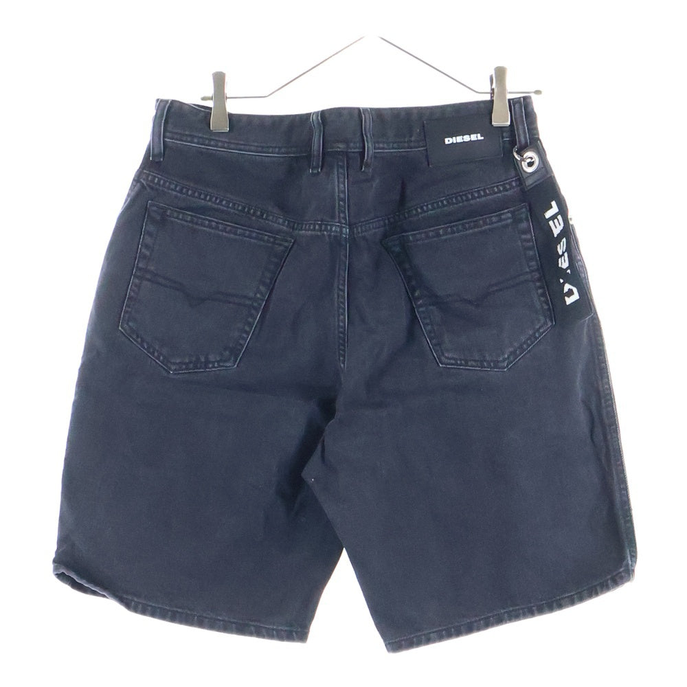 DIESEL(ディーゼル) ストラップ付き デニム ショーツ ブラック