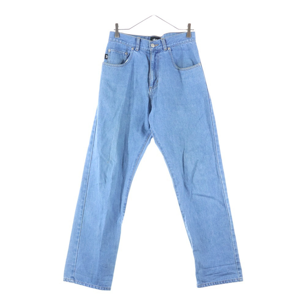 STUSSY(ステューシー) ロゴパッチ ストレート デニムパンツ インディゴ