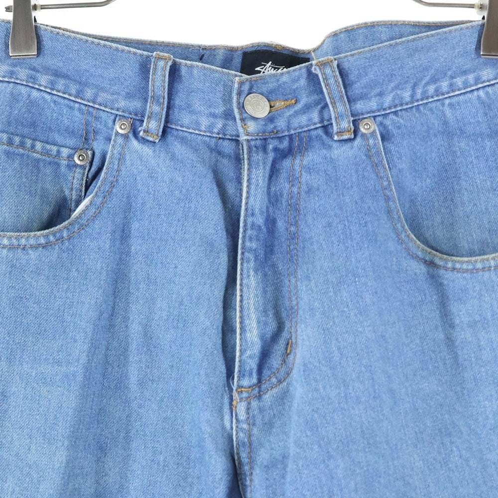 STUSSY(ステューシー) ロゴパッチ ストレート デニムパンツ インディゴ