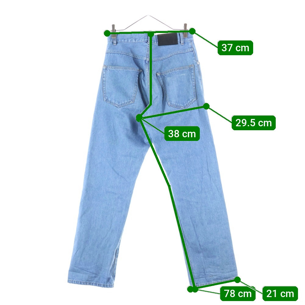 STUSSY(ステューシー) ロゴパッチ ストレート デニムパンツ インディゴ