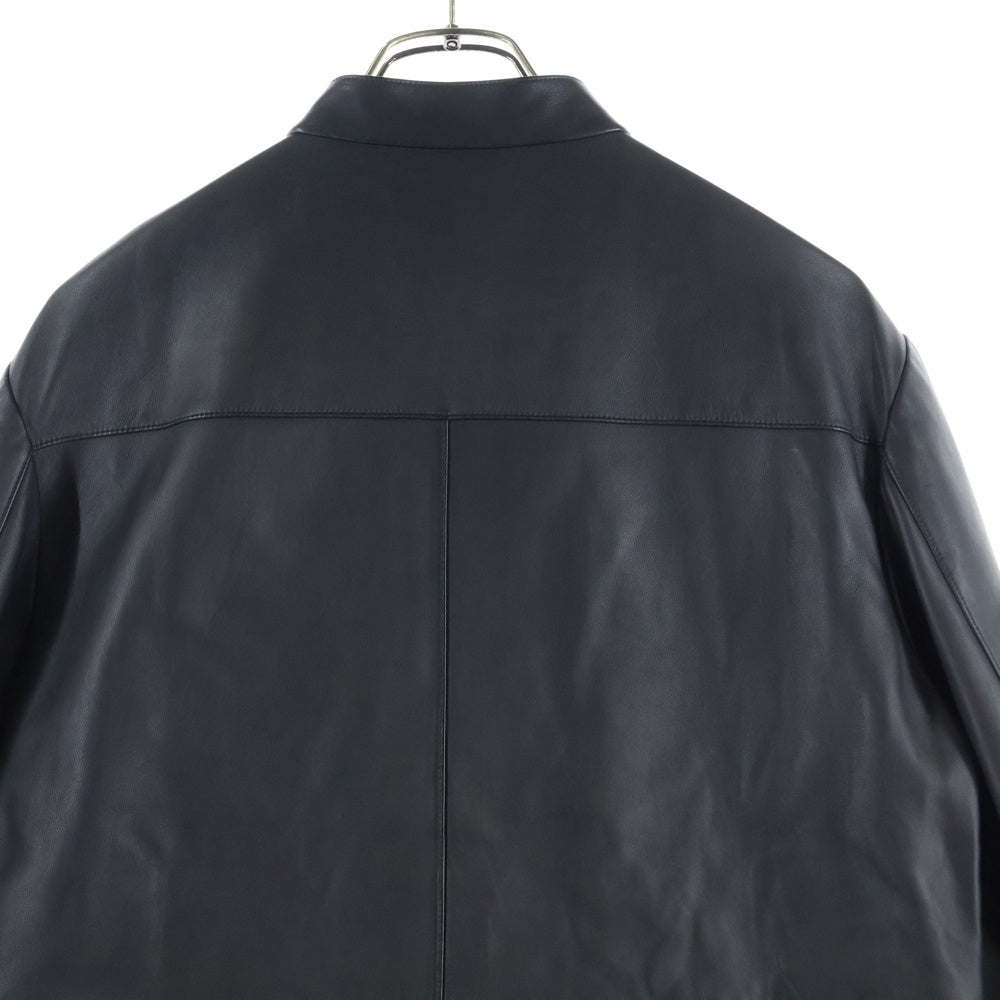 FENDI(フェンディ) Beige Full Monogram Lining Overcoat フロント モノグラム スタッズ シングルライダース ブラック FPG430 SSM