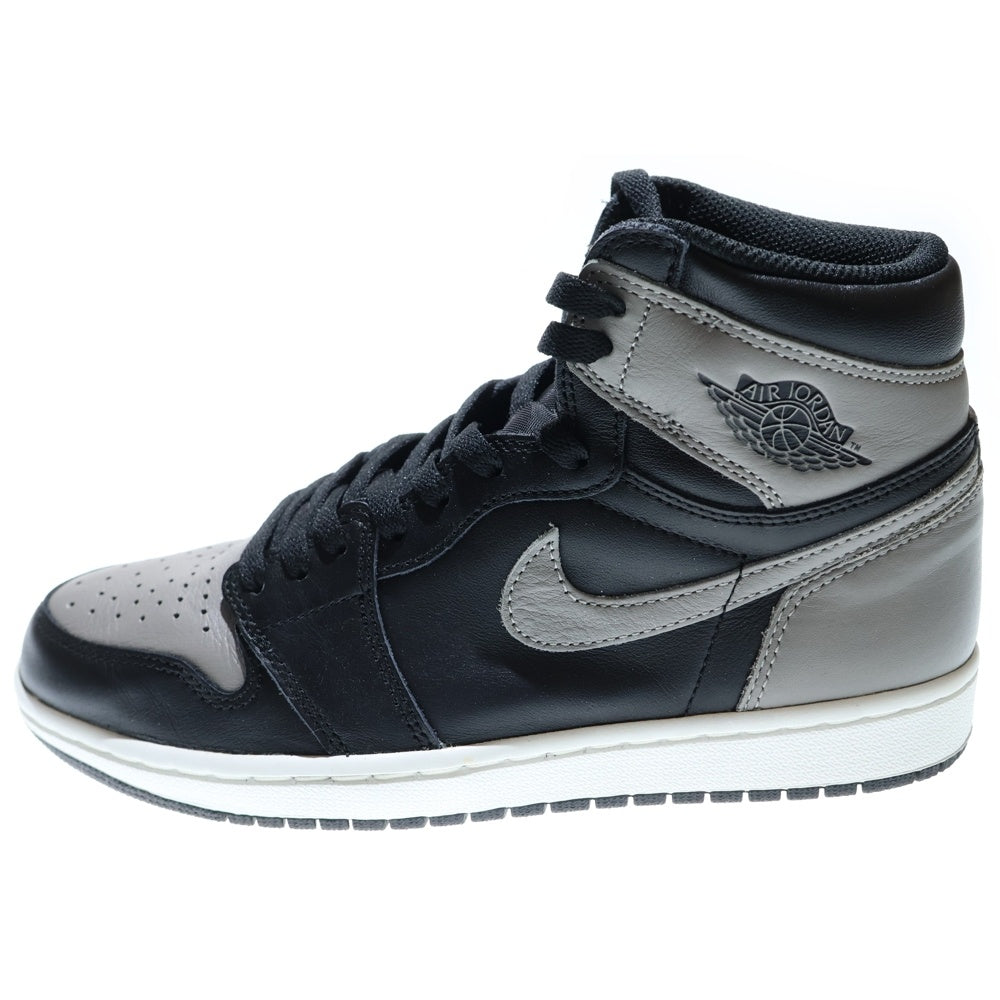 NIKE(ナイキ) AIR JORDAN 1 RETRO HIGH OG SHADOW エアジョーダン レトロ シャドウ ハイカットスニーカー ブラック/グレー US8.5/26.5cm 555088-013