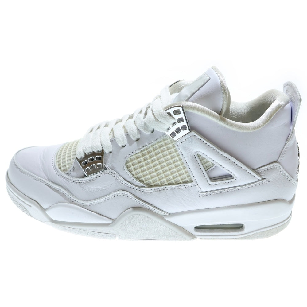 NIKE(ナイキ) AIR JORDAN 4 PURE MONEY エアジョーダン4 ピュアマネー ハイカットスニーカー ホワイト US8.5/26.5cm 308497-100