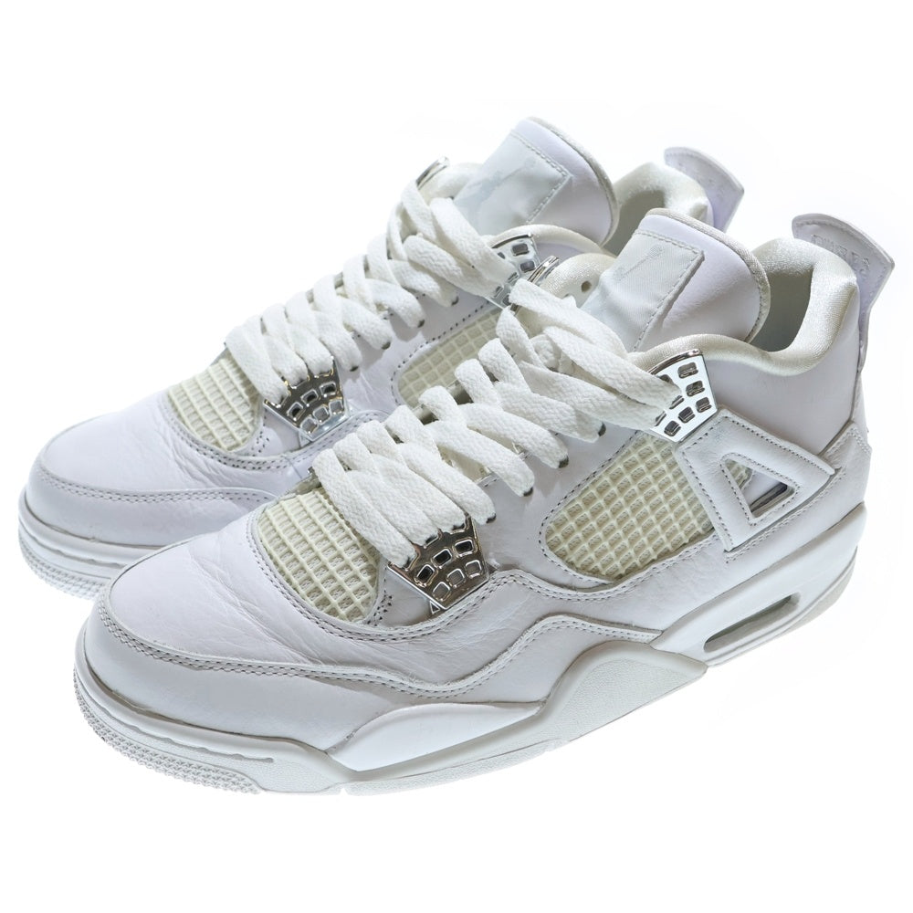 NIKE(ナイキ) AIR JORDAN 4 PURE MONEY エアジョーダン4 ピュアマネー ハイカットスニーカー ホワイト US8.5/26.5cm 308497-100