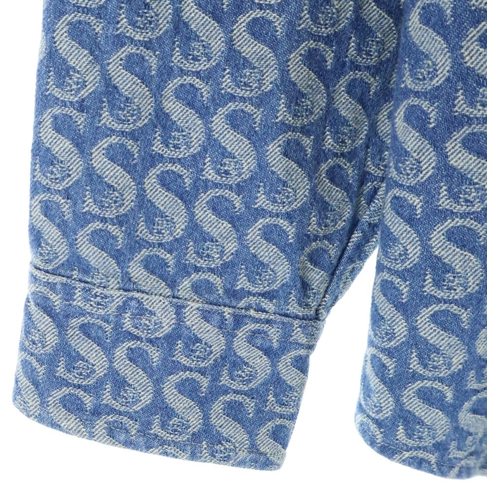 SUPREME(シュプリーム) 21AW Monogram Denim Shirt モノグラム 総柄 デニムジャケット インディゴ