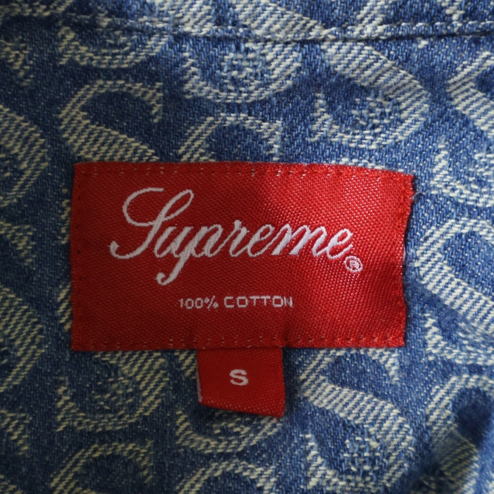 SUPREME(シュプリーム) 21AW Monogram Denim Shirt モノグラム 総柄 デニムジャケット インディゴ