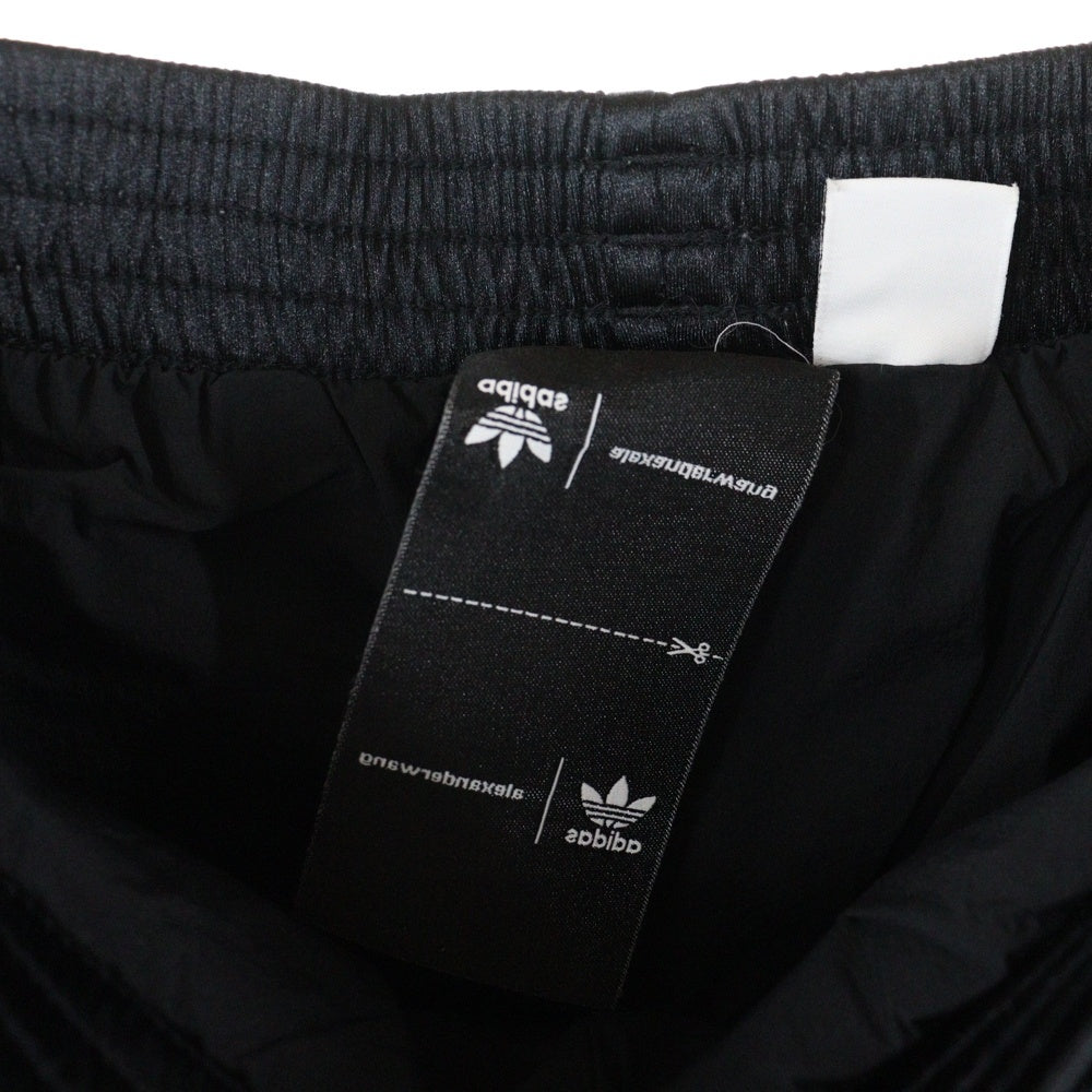 adidas(アディダス) × Alexander wang NYC Jogger Pants アレキサンダーワン ニューヨークロゴ ナイロン ジョガーパンツ ブラック FL6905