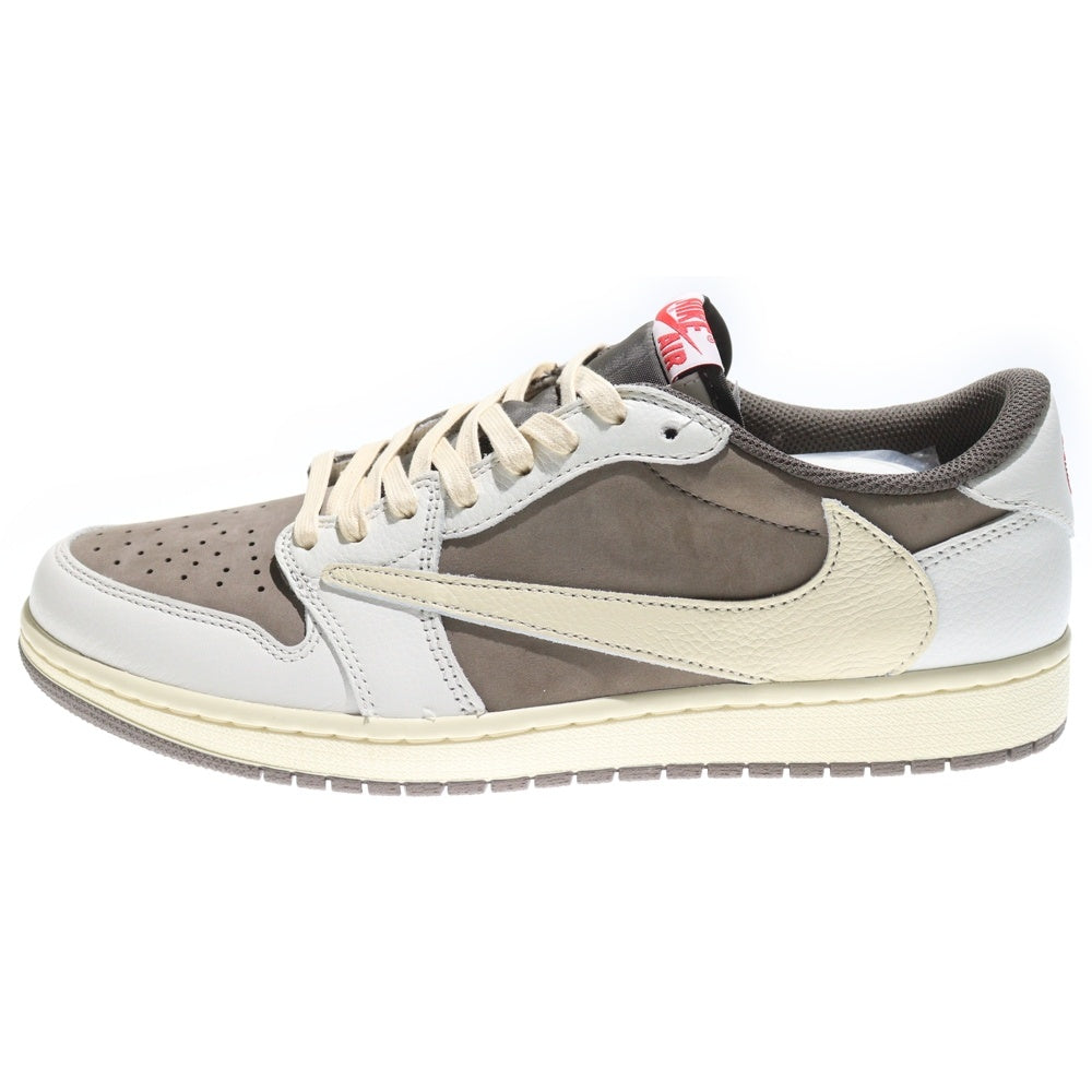 NIKE(ナイキ) ×TRAVIS SCOTT AIR JORDAN 1 LOW OG REVERSE MOCHA トラヴィススコット エアジョーダン1 ローカットスニーカー US10.5/28.5cm DM7866-162 ブラウン
