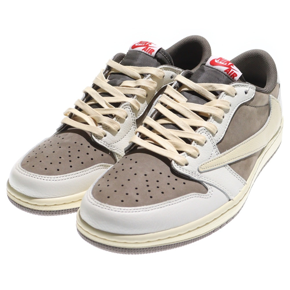 NIKE(ナイキ) ×TRAVIS SCOTT AIR JORDAN 1 LOW OG REVERSE MOCHA トラヴィススコット エアジョーダン1 ローカットスニーカー US10.5/28.5cm DM7866-162 ブラウン