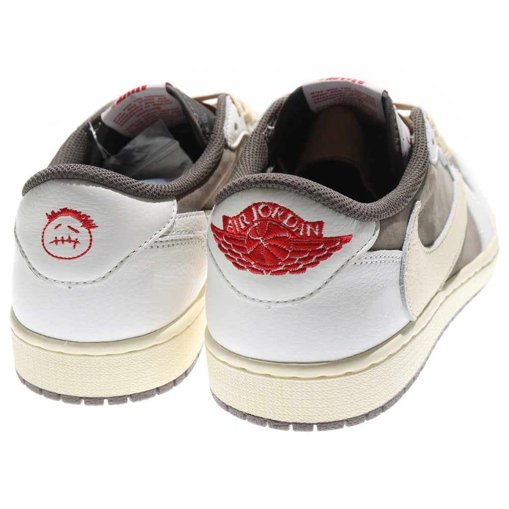 NIKE(ナイキ) ×TRAVIS SCOTT AIR JORDAN 1 LOW OG REVERSE MOCHA トラヴィススコット エアジョーダン1 ローカットスニーカー US10.5/28.5cm DM7866-162 ブラウン