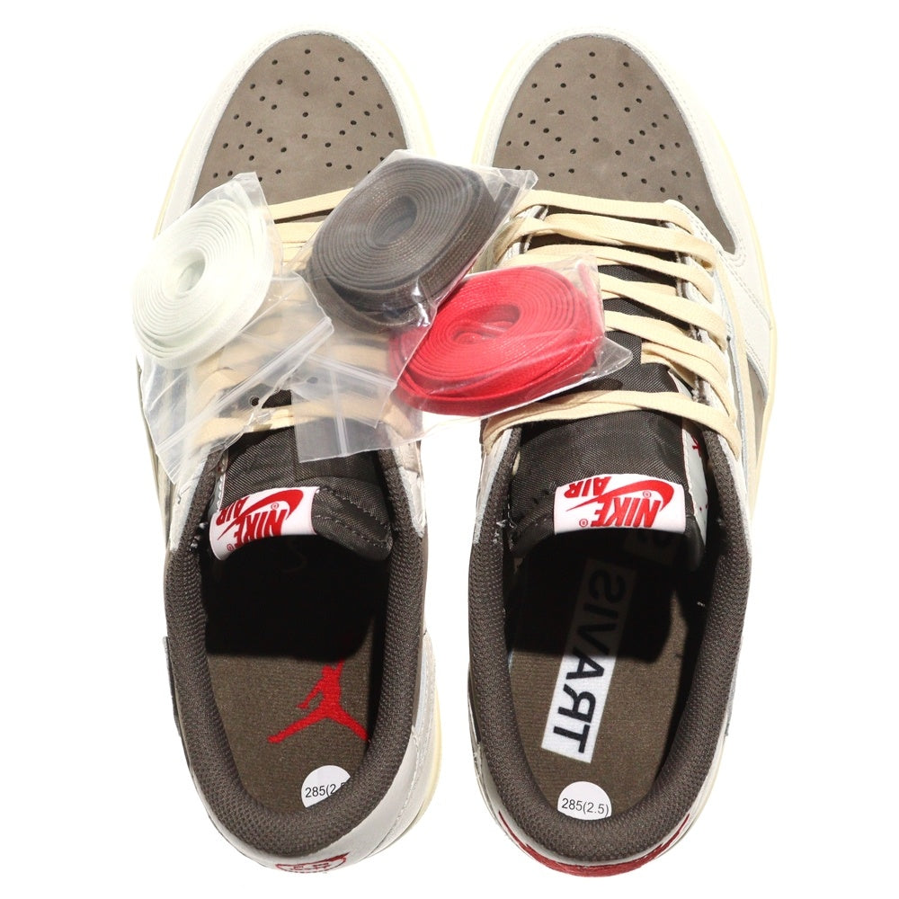 NIKE(ナイキ) ×TRAVIS SCOTT AIR JORDAN 1 LOW OG REVERSE MOCHA トラヴィススコット エアジョーダン1 ローカットスニーカー US10.5/28.5cm DM7866-162 ブラウン