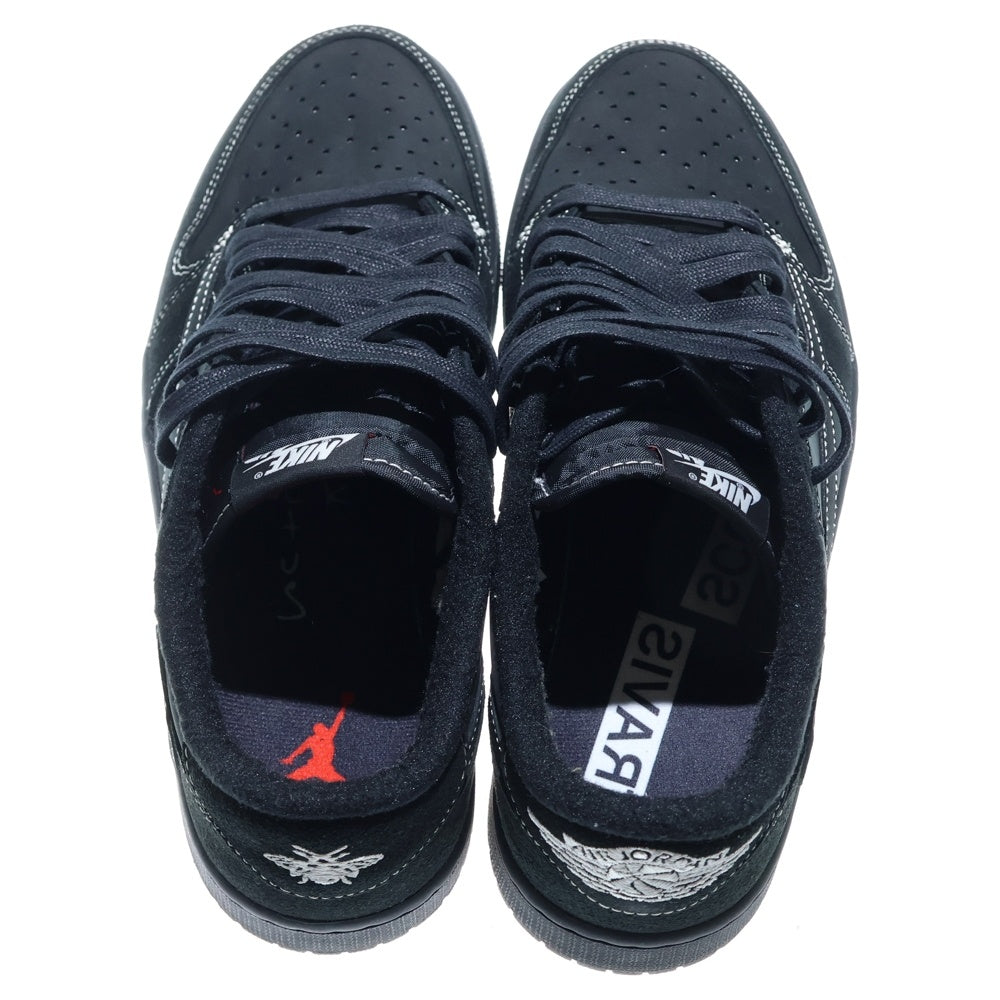 NIKE(ナイキ) ×TRAVIS SCOTT AIR JORDAN 1 LOW OG SP BLACK PHANTOM トラヴィススコット エアジョーダン1 ブラックファントム ローカットスニーカー US9/27cm DM7866-001