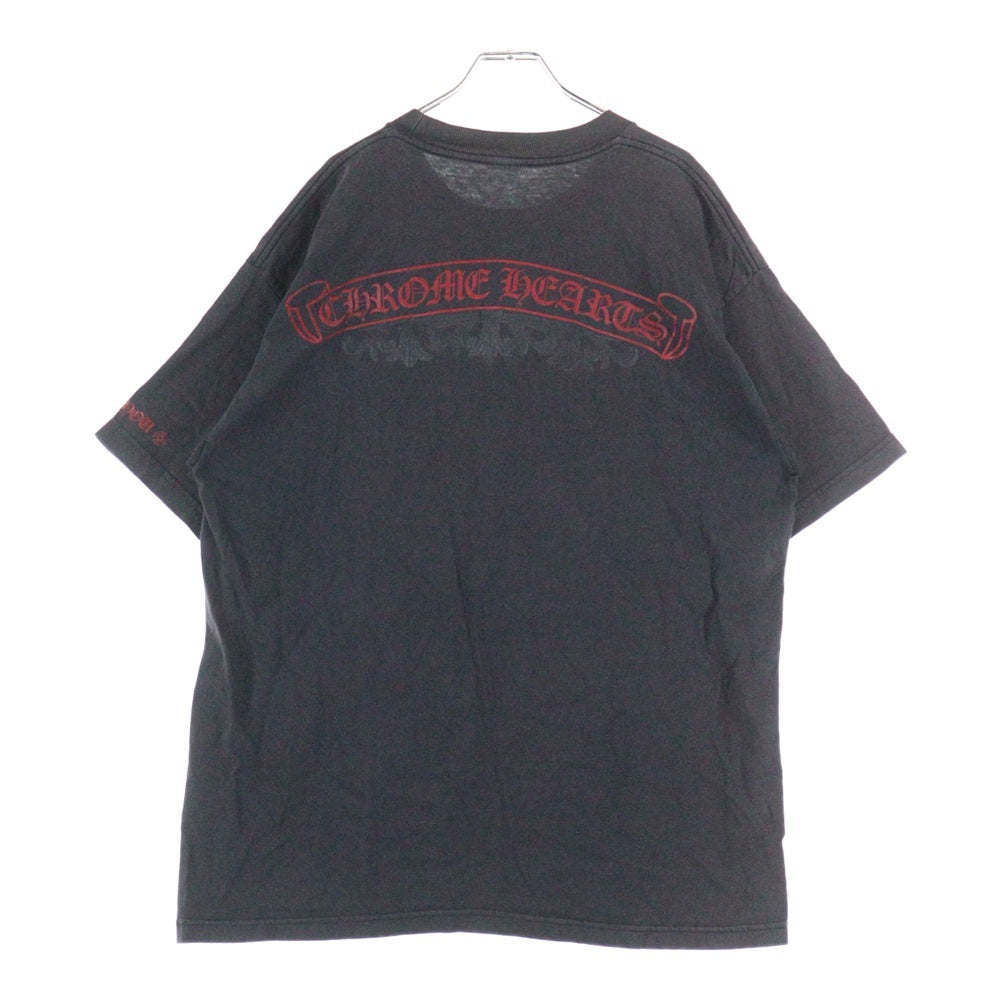 CHROME HEARTS(クロムハーツ) OLD Scroll Label オールド バックスクロールラベル クルーネック 半袖Tシャツ カットソー ブラック