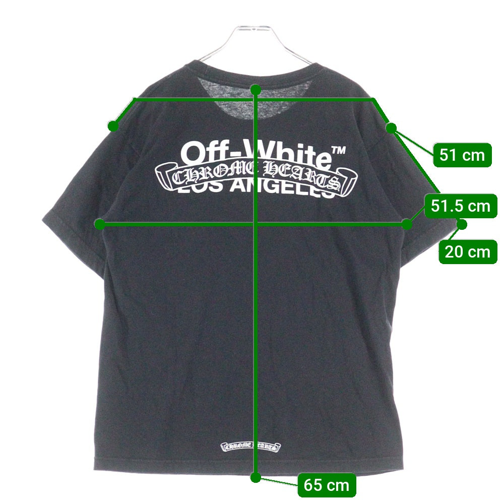 CHROME HEARTS(クロムハーツ) ×OFF-WHITE TOKYO T-SHIRT オフホワイト 東京 半袖Tシャツ カットソー ブラック