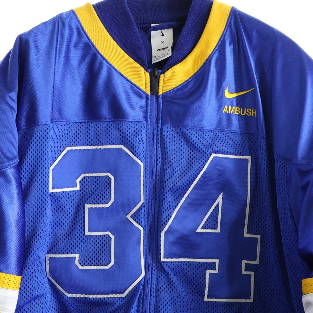 NIKE(ナイキ) ×Ambush Deep Royal Blue Blouson Jacket アンブッシュ ナンバリングレイヤード ディープ ロイヤル ブルー フルジップブルゾン ジャケット DX6917-455