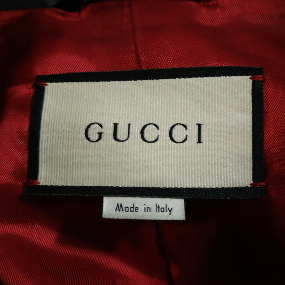 GUCCI(グッチ) ラムレザー シングルライダース ブラック 264857-XN571 レディース