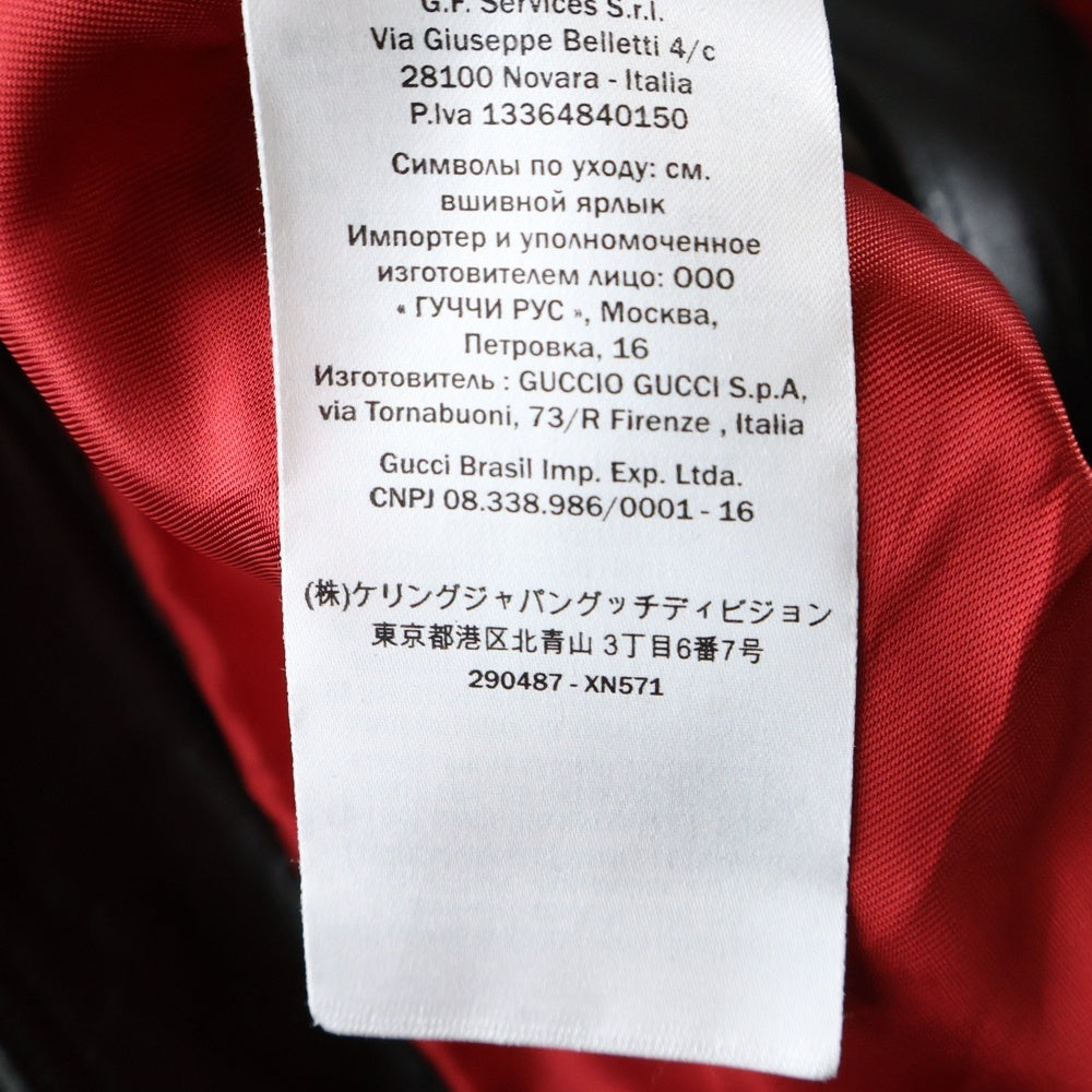 GUCCI(グッチ) ラムレザー シングルライダース ブラック 264857-XN571 レディース