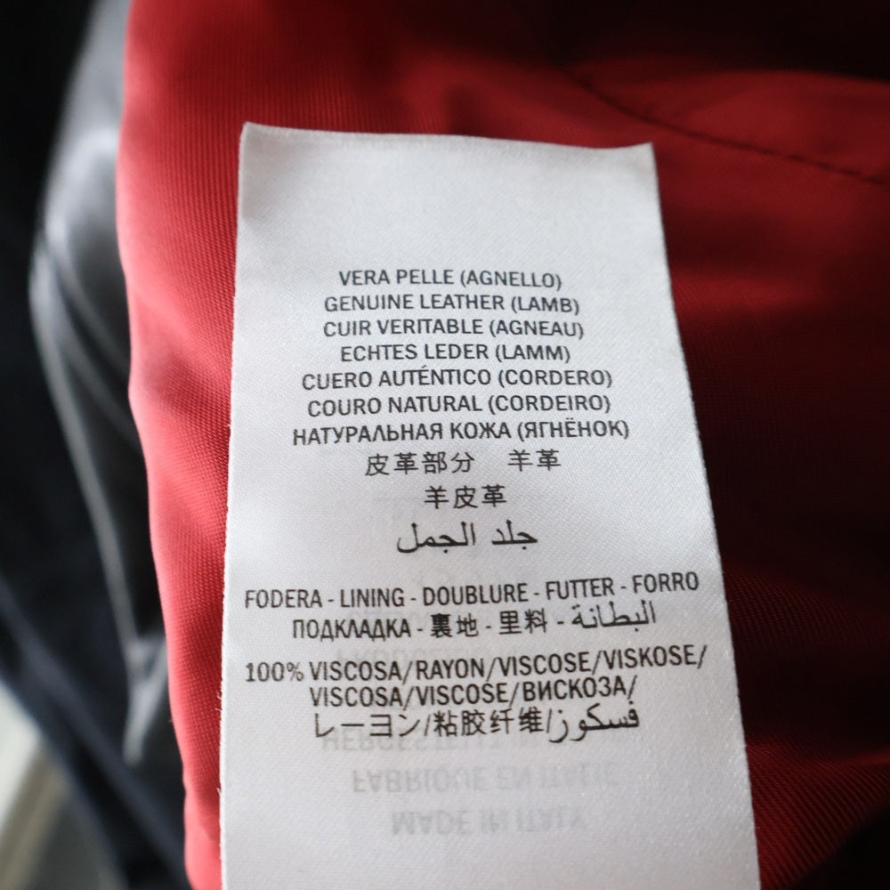 GUCCI(グッチ) ラムレザー シングルライダース ブラック 264857-XN571 レディース