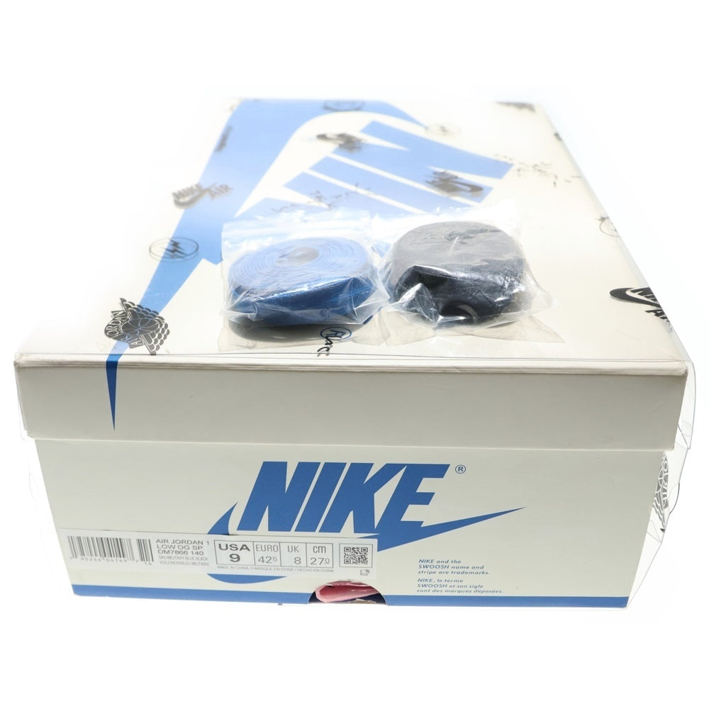 NIKE(ナイキ) ×TRAVIS SCOTT FRAGMENT DESIGN AIR JORDAN 1 LOW OG SP トラヴィススコット フラグメント エアジョーダン1 ローカットスニーカー US9/27cm DM7866-140
