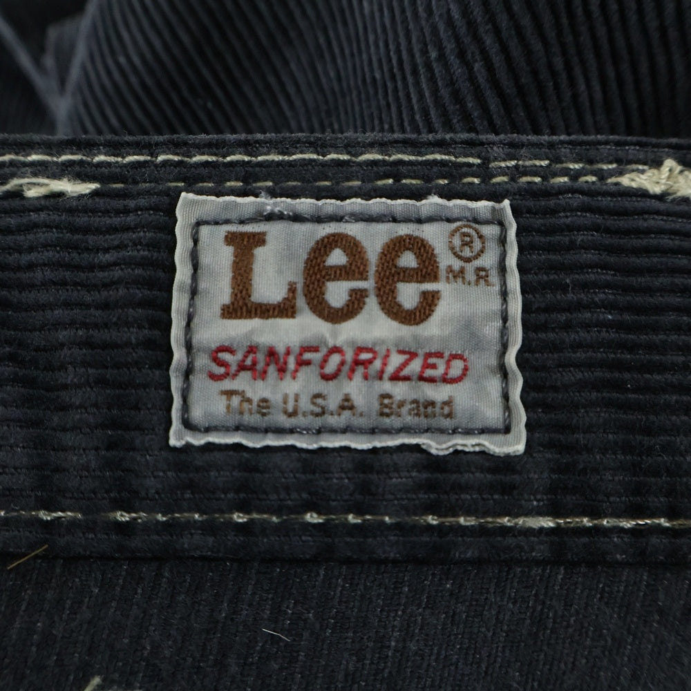 LEE(リー) × Foundation Addict ファンデーションアディクト カラーストーン コーデュロイパンツ ブラック