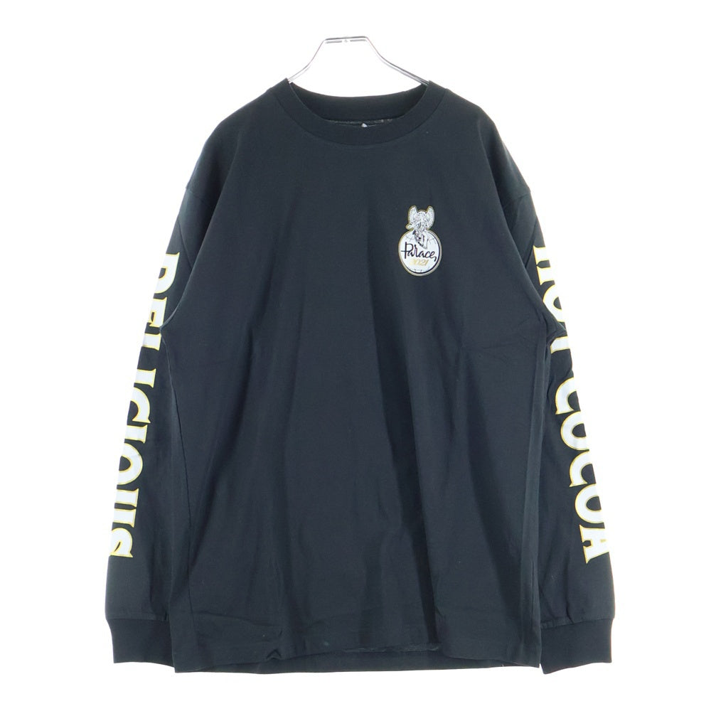 Palace Skateboards(パレススケートボーズ) × Harrods L/S Tee ハロッズ バックプリント クルーネック ロングスリーブ 長袖Tシャツ ブラック