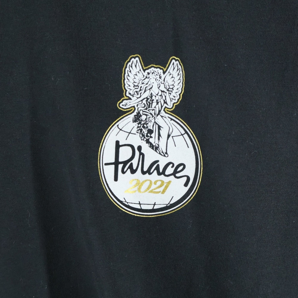 Palace Skateboards(パレススケートボーズ) × Harrods L/S Tee ハロッズ バックプリント クルーネック ロングスリーブ 長袖Tシャツ ブラック