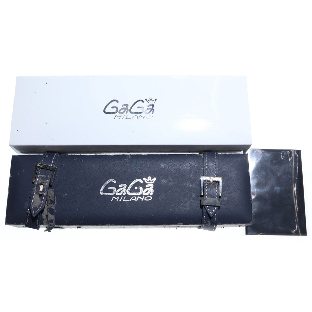 GaGa MILANO(ガガミラノ) Manuale Slim 46mm 5084.1 マヌアーレ スリム 46mm スモールセコンド クオーツ 腕時計 ブラック