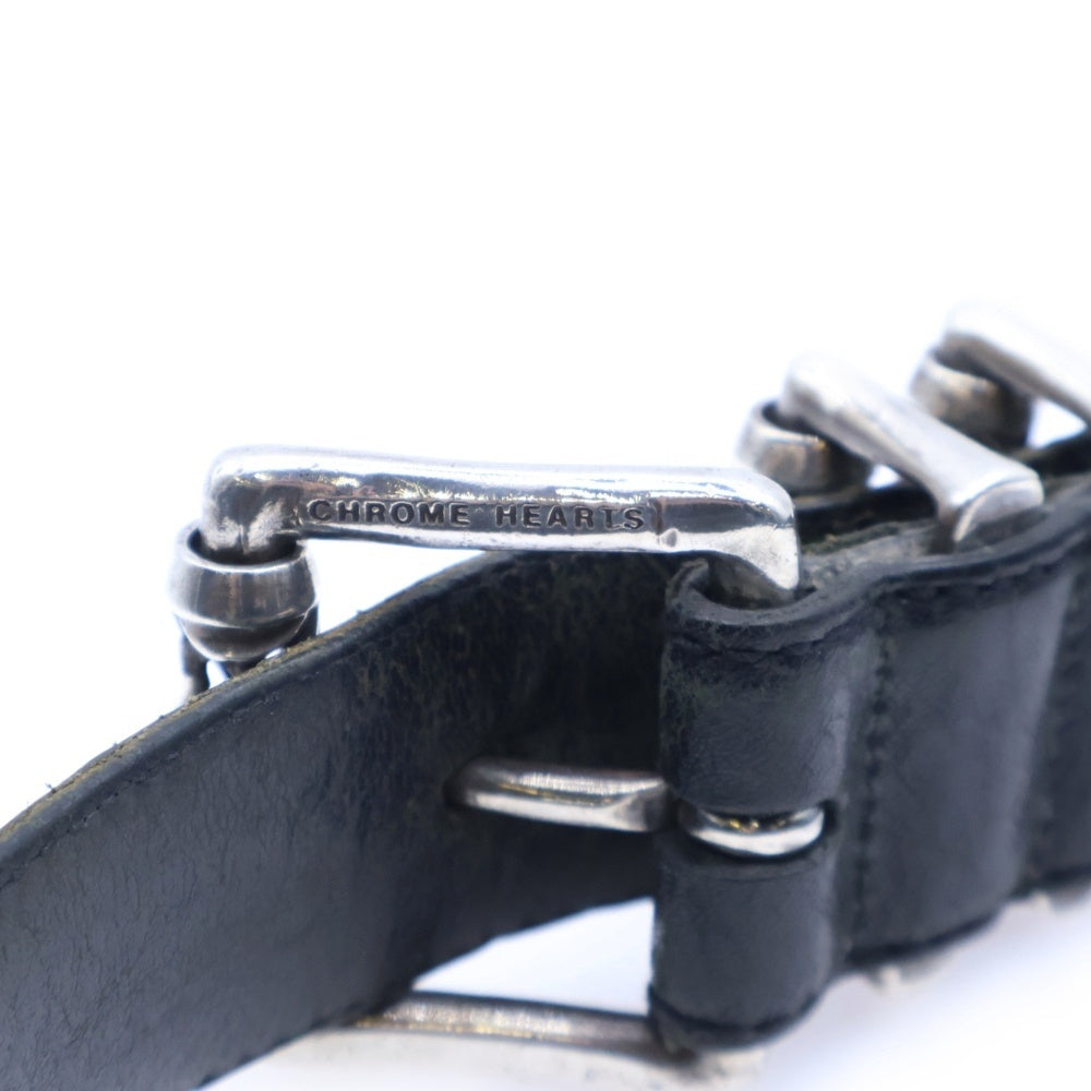 CHROME HEARTS(クロムハーツ) BLT ROLLER 3PC1.5 1.5inch 3PCローラー レザーベルト ブラック/シルバー