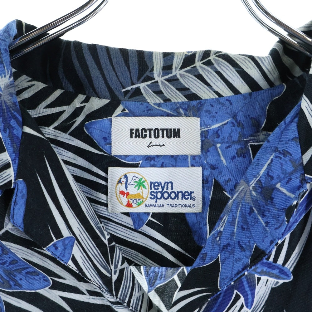 FACTOTUM(ファクトタム) ×Reyn Spooner フラワー 総柄 ハワイアロハ 半袖シャツ マルチ