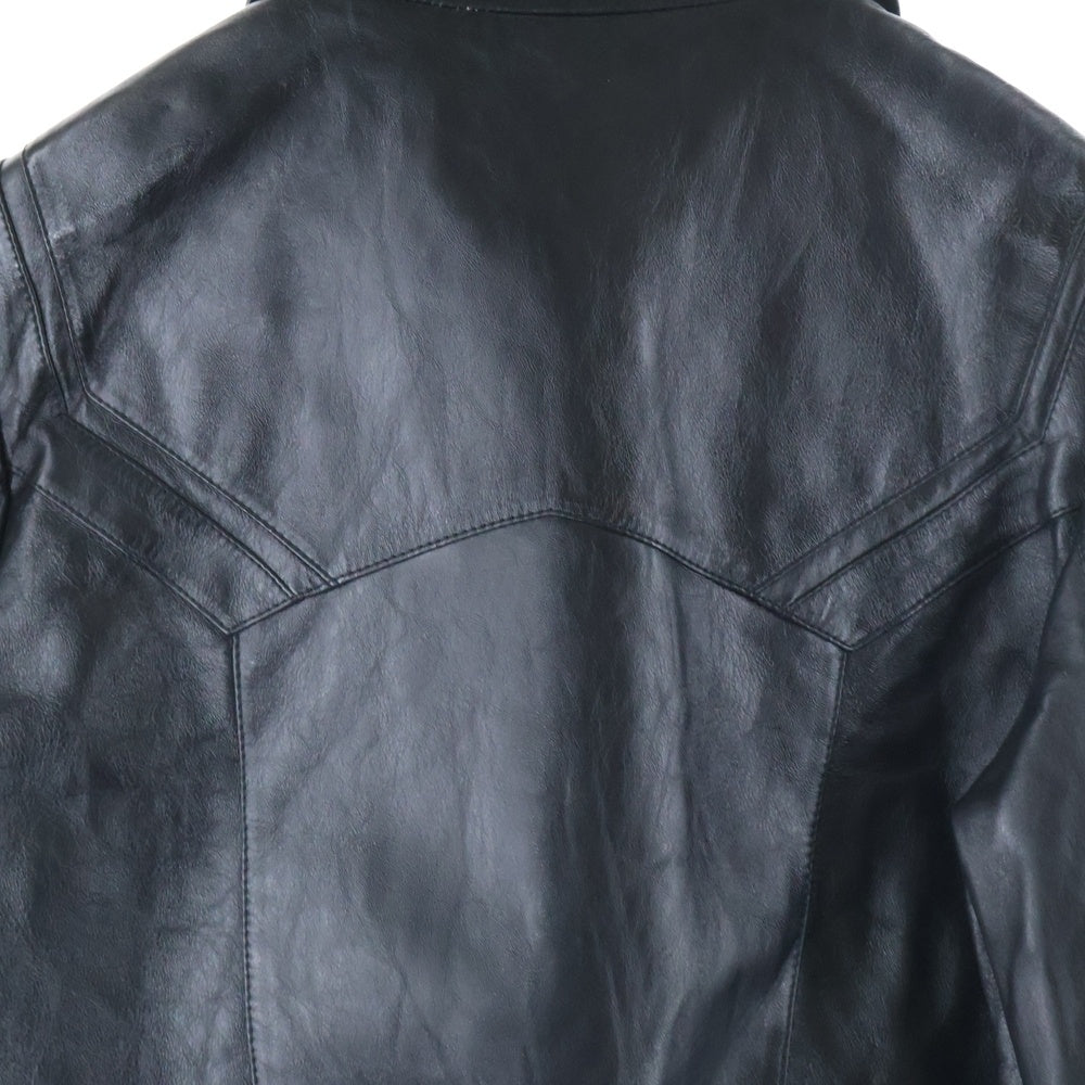 CELINE(セリーヌ) 23SS ソフトラムスキンレザージャケット ブラック 2E499280D