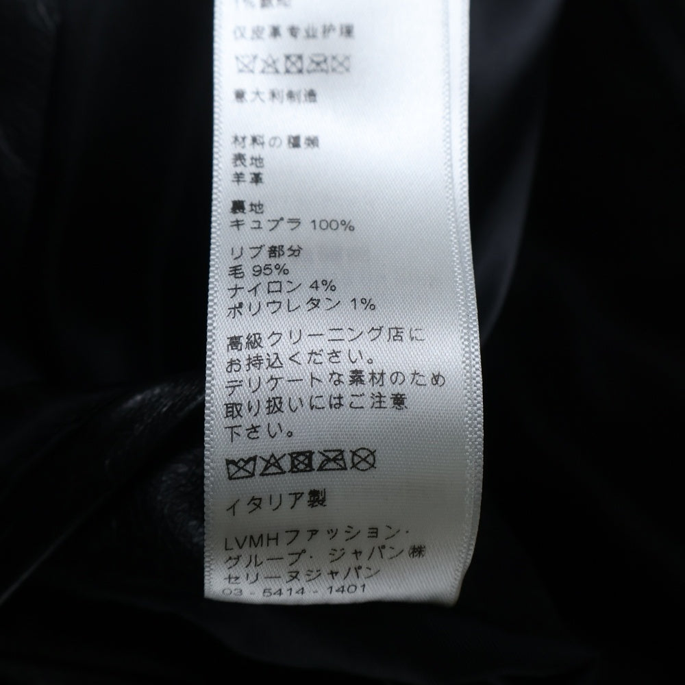 CELINE(セリーヌ) 23SS ソフトラムスキンレザージャケット ブラック 2E499280D