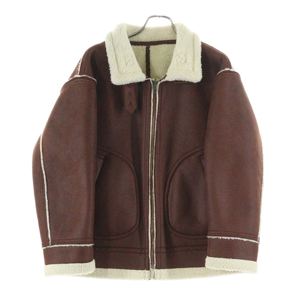 FREAK'S STORE(フリークスストア) リバーシブルムートンボア ジップアップジャケット ブラウン 204-3532