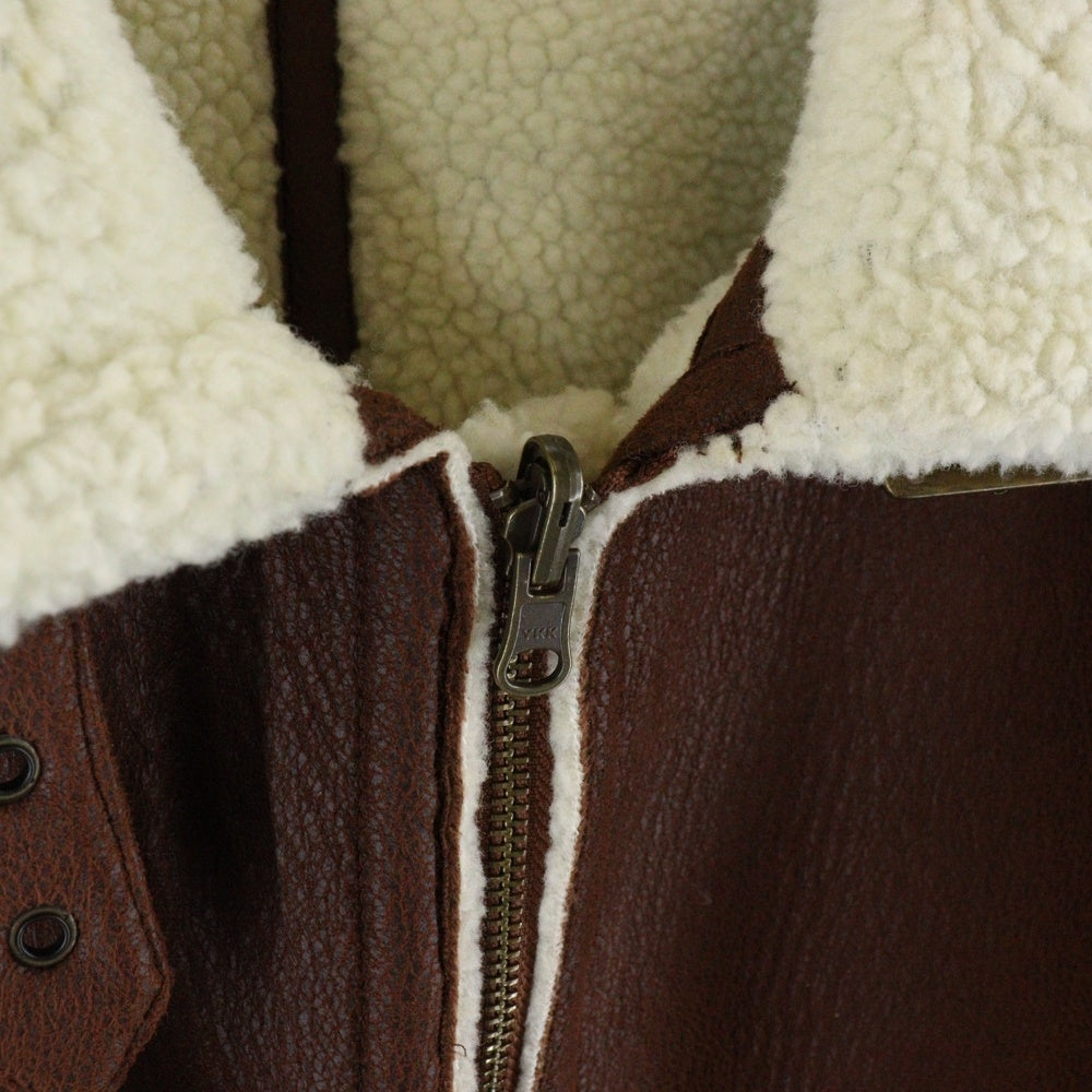 FREAK'S STORE(フリークスストア) リバーシブルムートンボア ジップアップジャケット ブラウン 204-3532