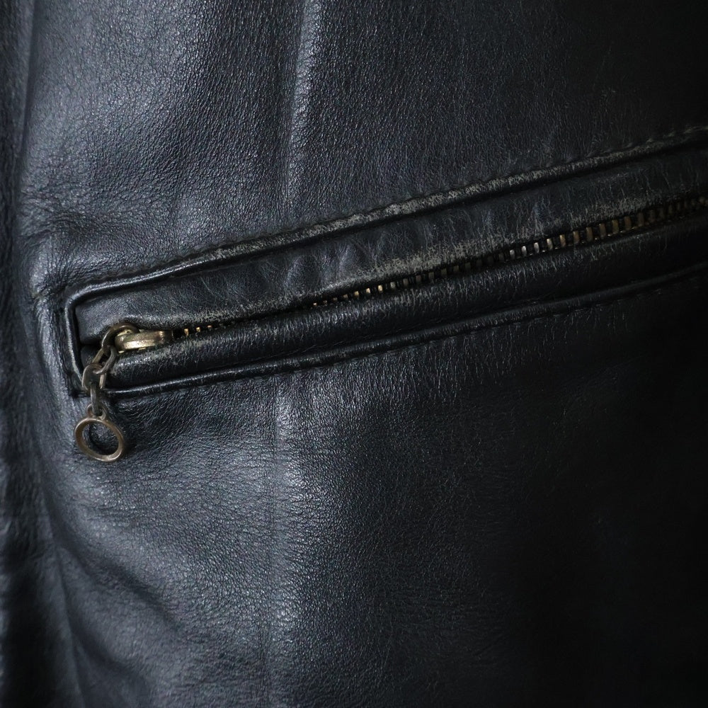 VANSON(バンソン) USA製 シングルライダース レザージャケット ブラック 20346A07