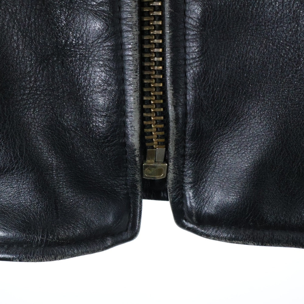 VANSON(バンソン) USA製 シングルライダース レザージャケット ブラック 20346A07